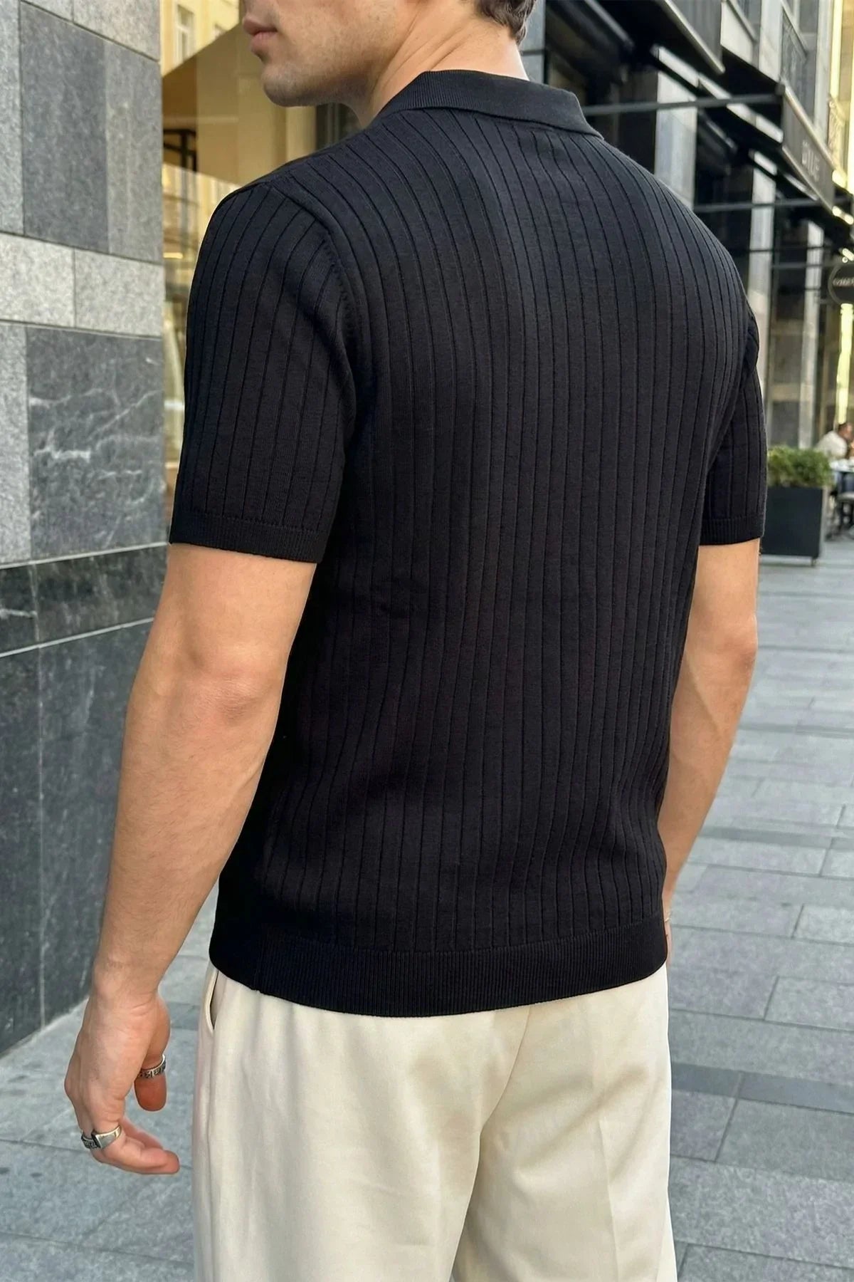Sion Regular Fit Erkek Kısa Kol Triko Polo Yaka Tişört - Livio Ferri