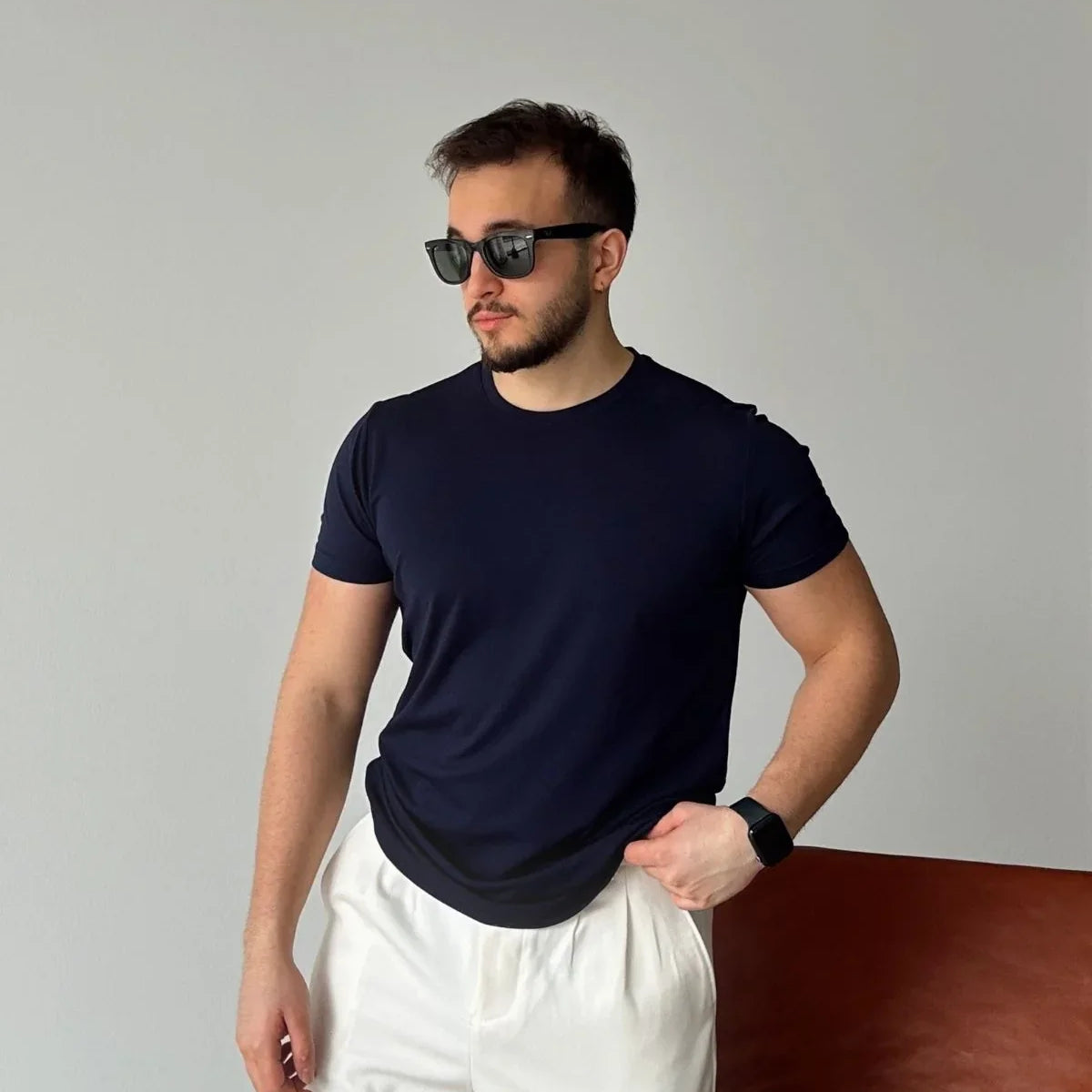 sogom-erkek-bisiklet-yaka-extra-soft-regular-fit-kisa-kollu-tisort-20544 - Livio Ferri