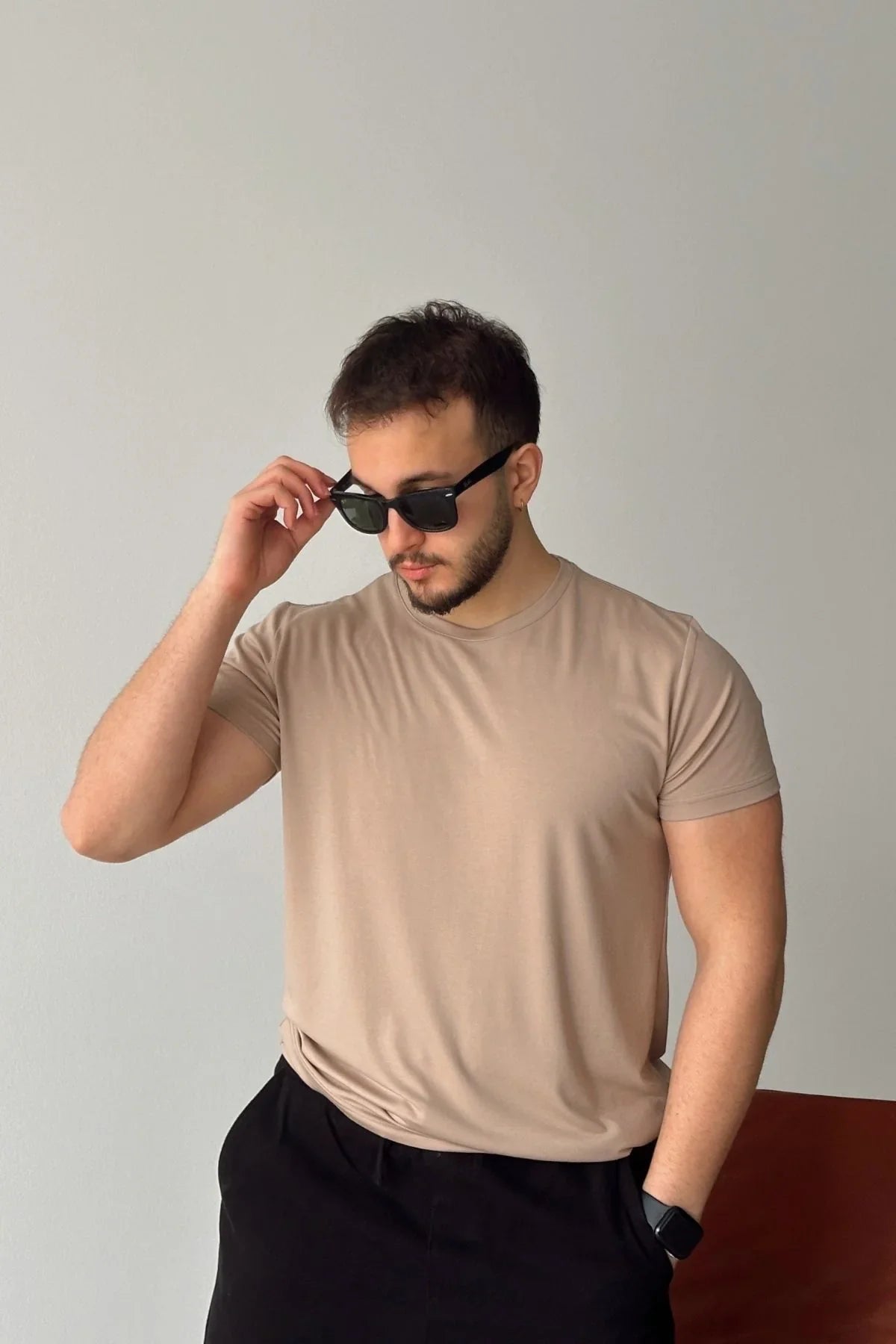 Sogom Erkek Bisiklet Yaka Extra soft Regular Fit Kısa Kollu Tişört - Livio Ferri