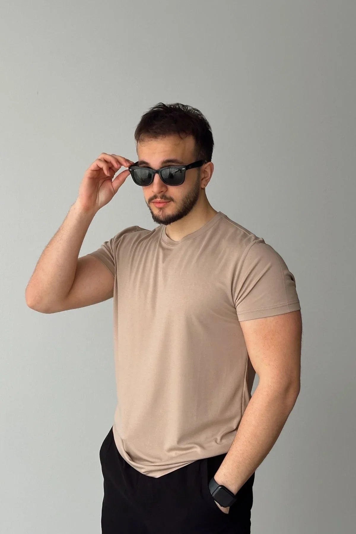 Sogom Erkek Bisiklet Yaka Extra soft Regular Fit Kısa Kollu Tişört - Livio Ferri