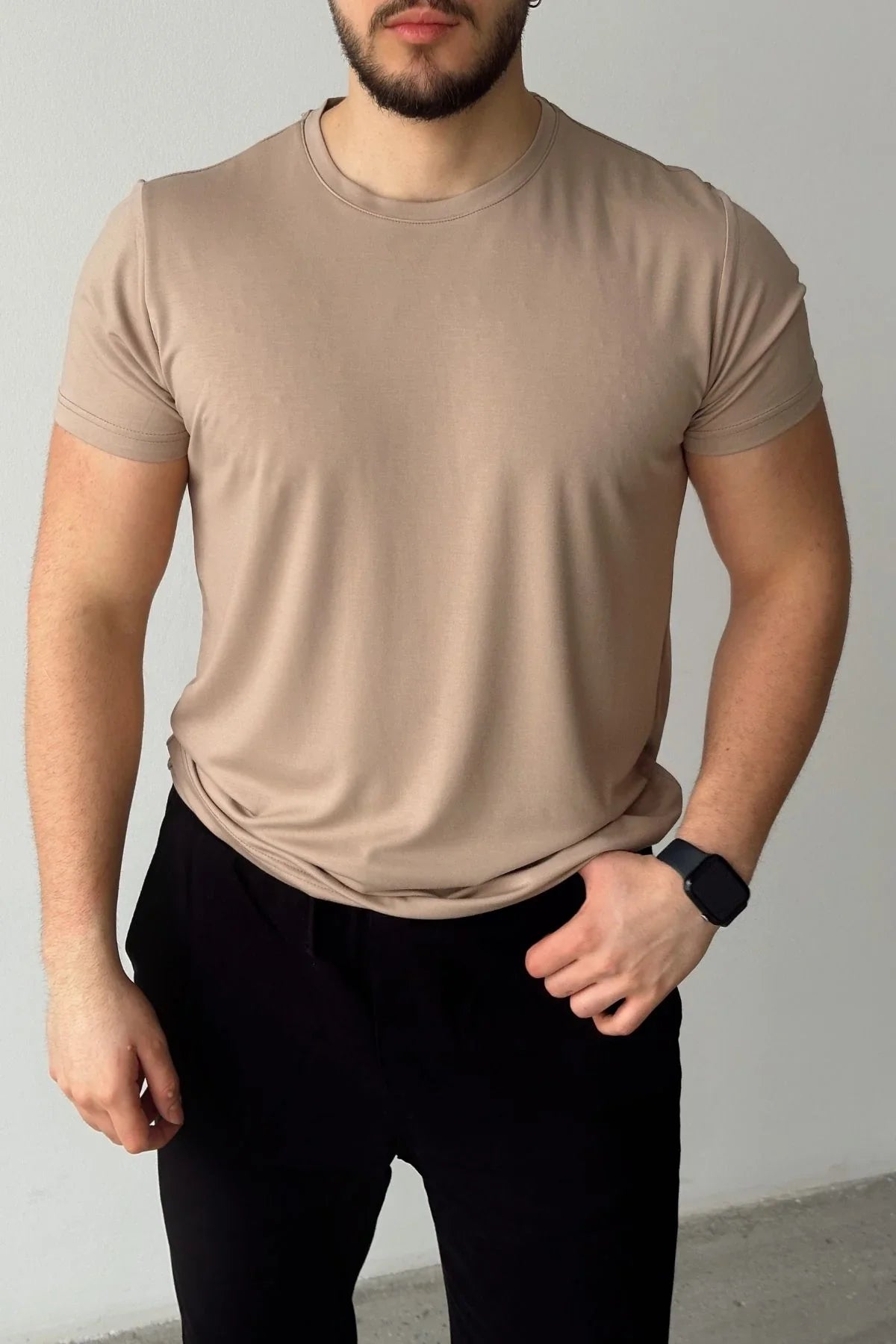 Sogom Erkek Bisiklet Yaka Extra soft Regular Fit Kısa Kollu Tişört - Livio Ferri