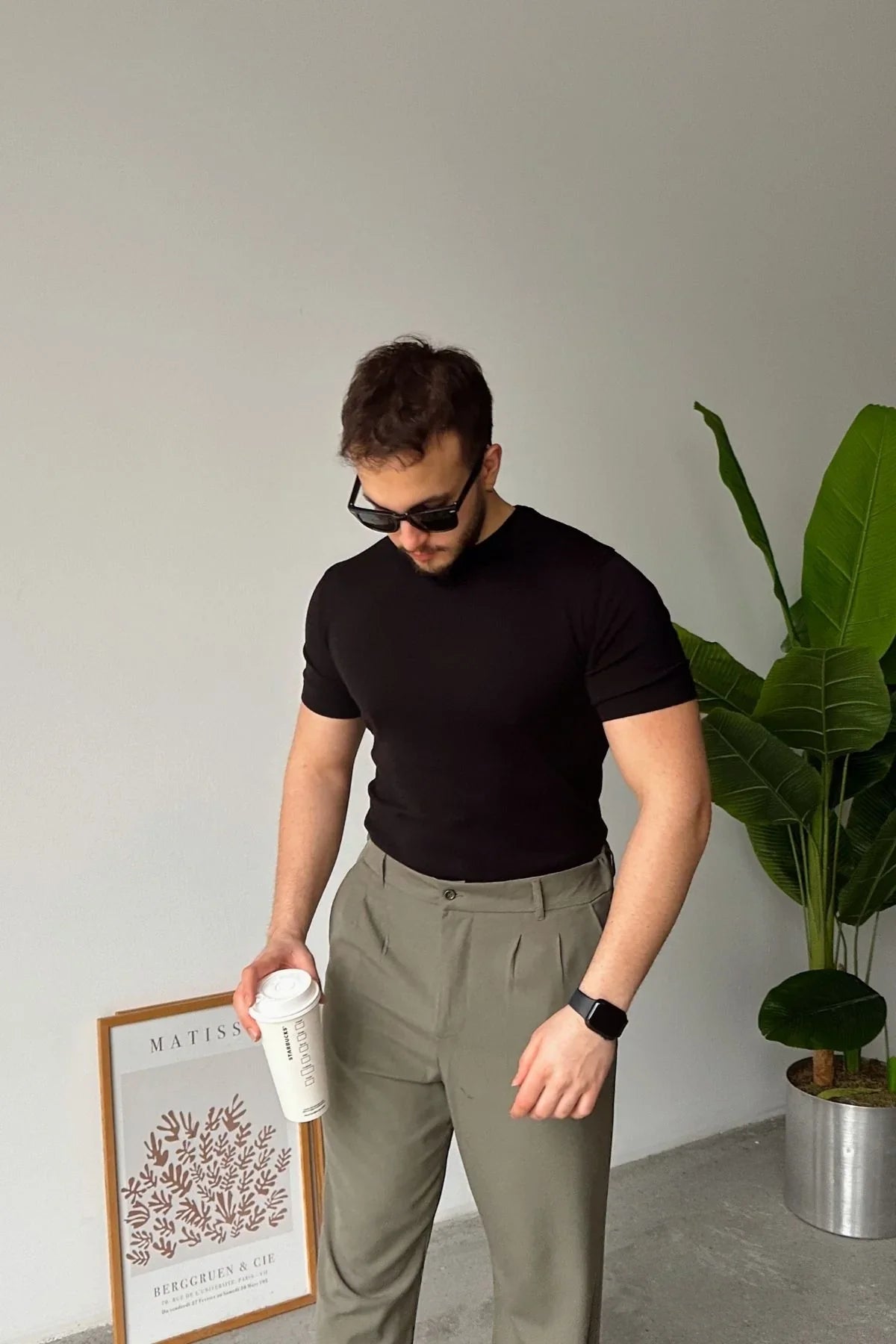 Sogom Erkek Bisiklet Yaka Extra soft Regular Fit Kısa Kollu Tişört - Livio Ferri