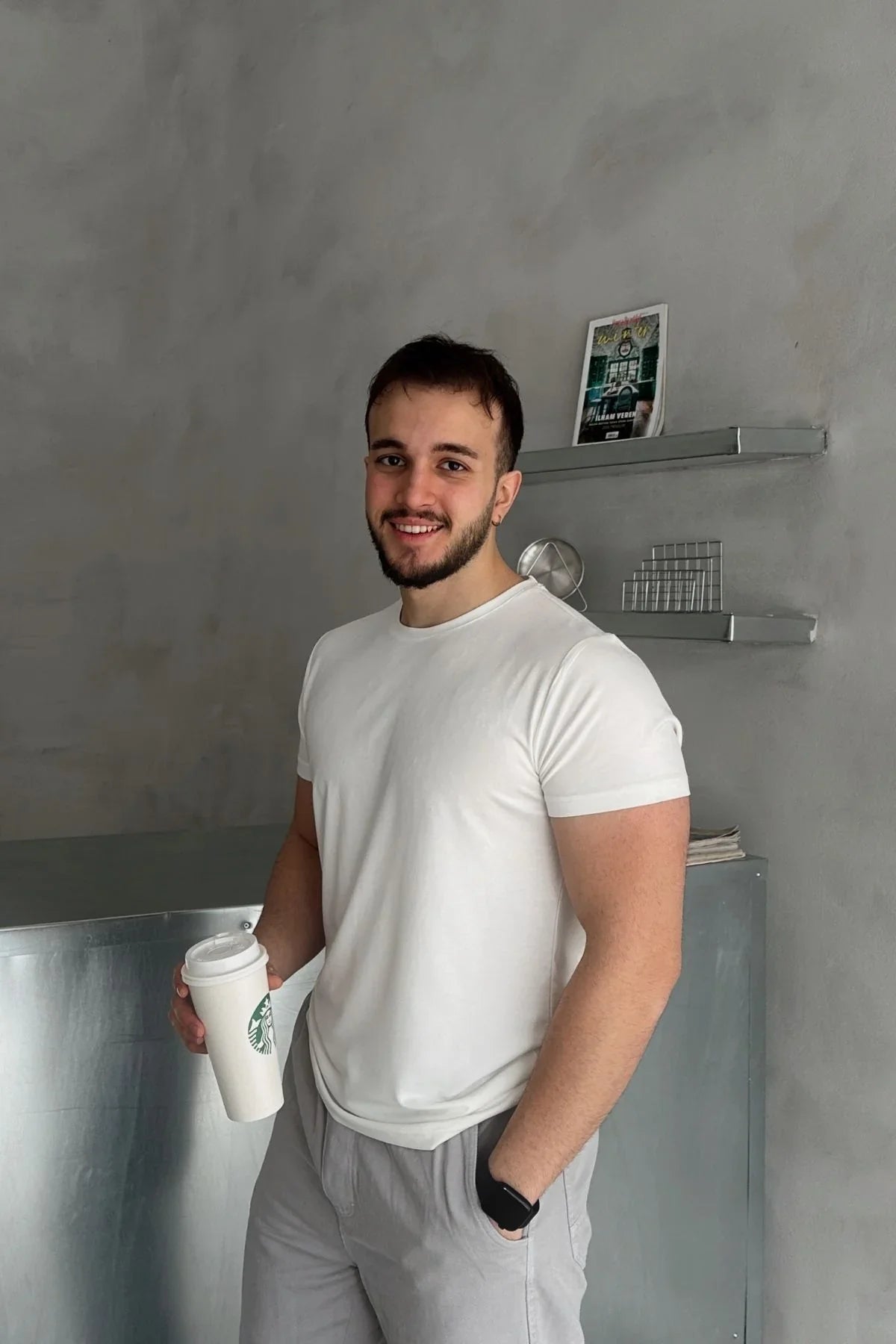 Sogom Erkek Bisiklet Yaka Extra soft Regular Fit Kısa Kollu Tişört - Livio Ferri