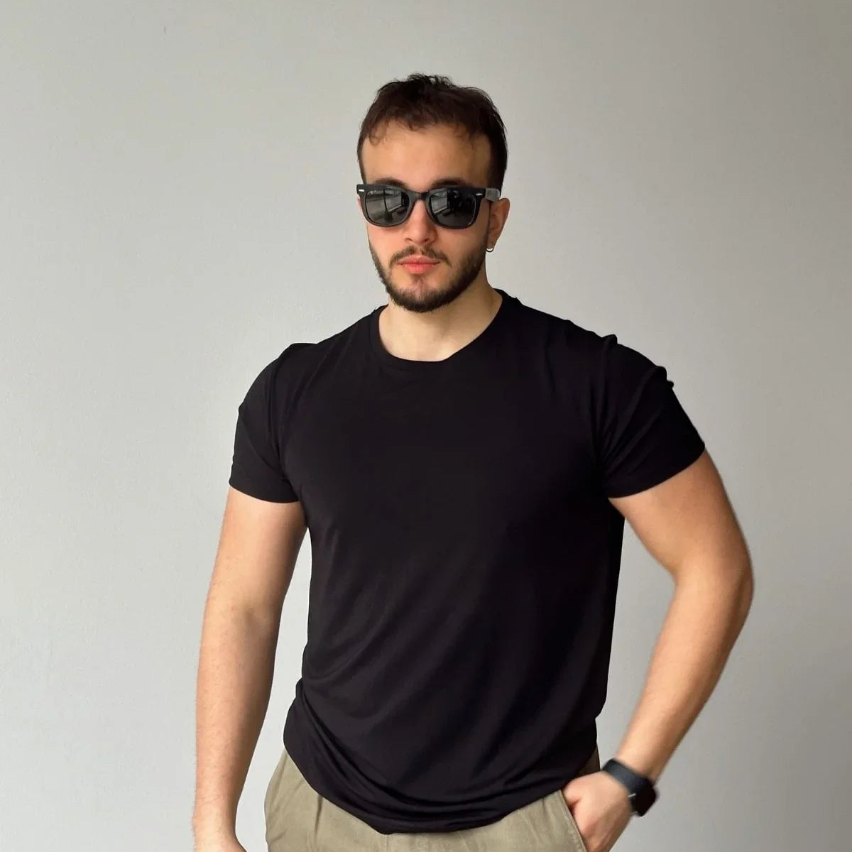 sogom-erkek-bisiklet-yaka-extra-soft-regular-fit-kisa-kollu-tisort-20562 - Livio Ferri