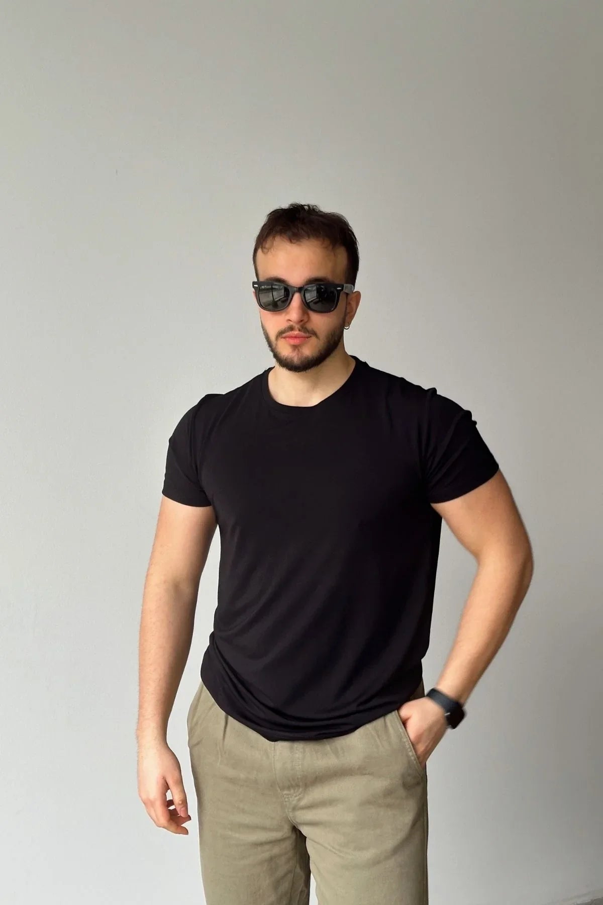 Sogom Erkek Bisiklet Yaka Extra soft Regular Fit Kısa Kollu Tişört - Livio Ferri