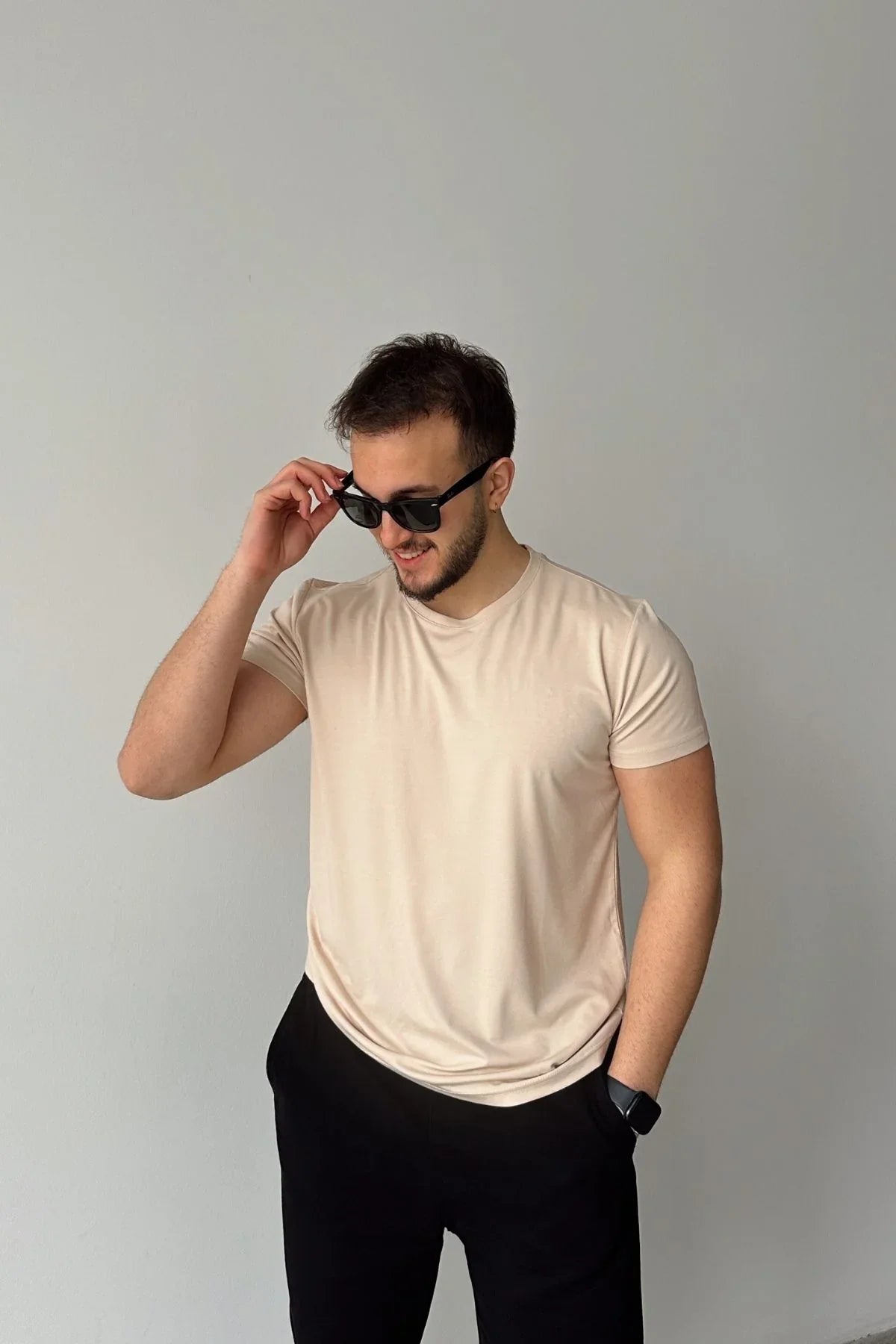 Sogom Erkek Bisiklet Yaka Extra soft Regular Fit Kısa Kollu Tişört - Livio Ferri