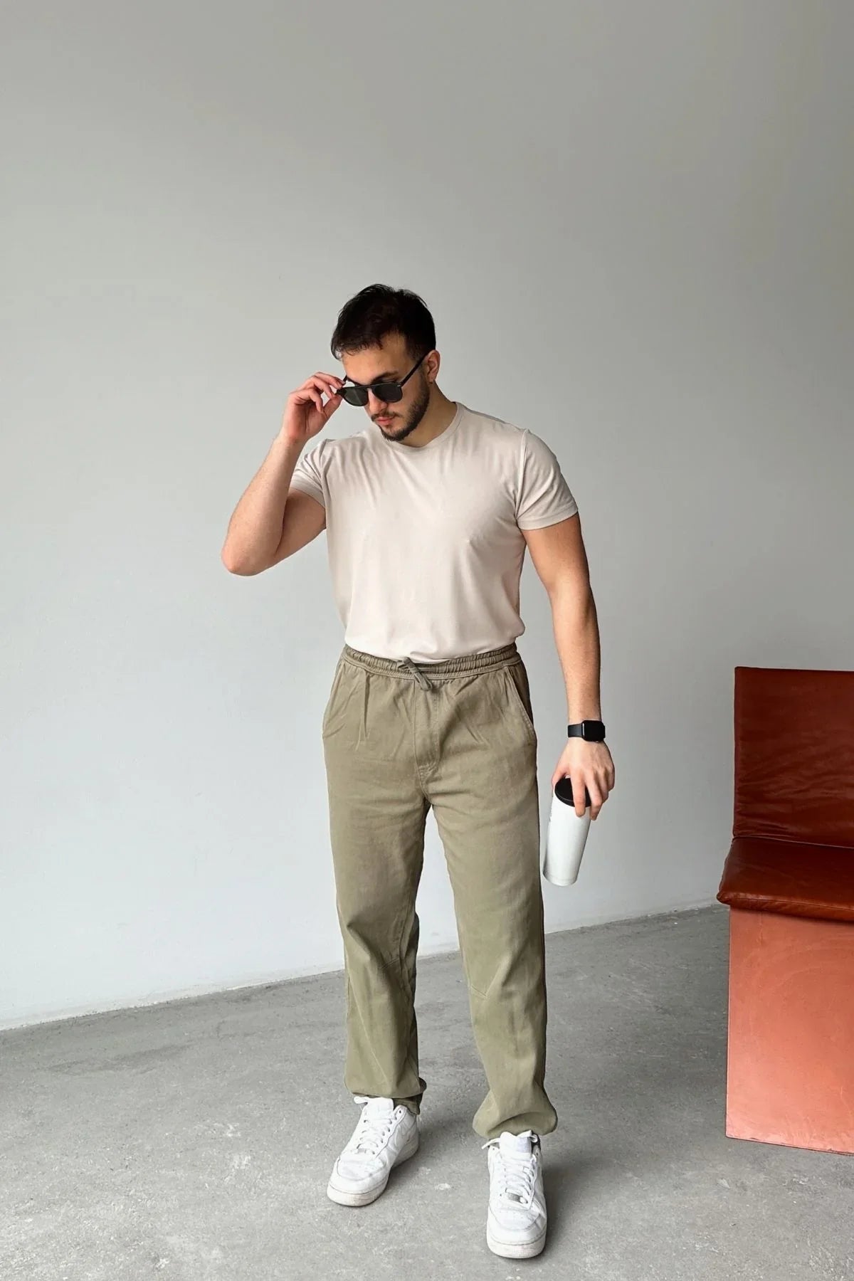 Sogom Erkek Bisiklet Yaka Extra soft Regular Fit Kısa Kollu Tişört - Livio Ferri