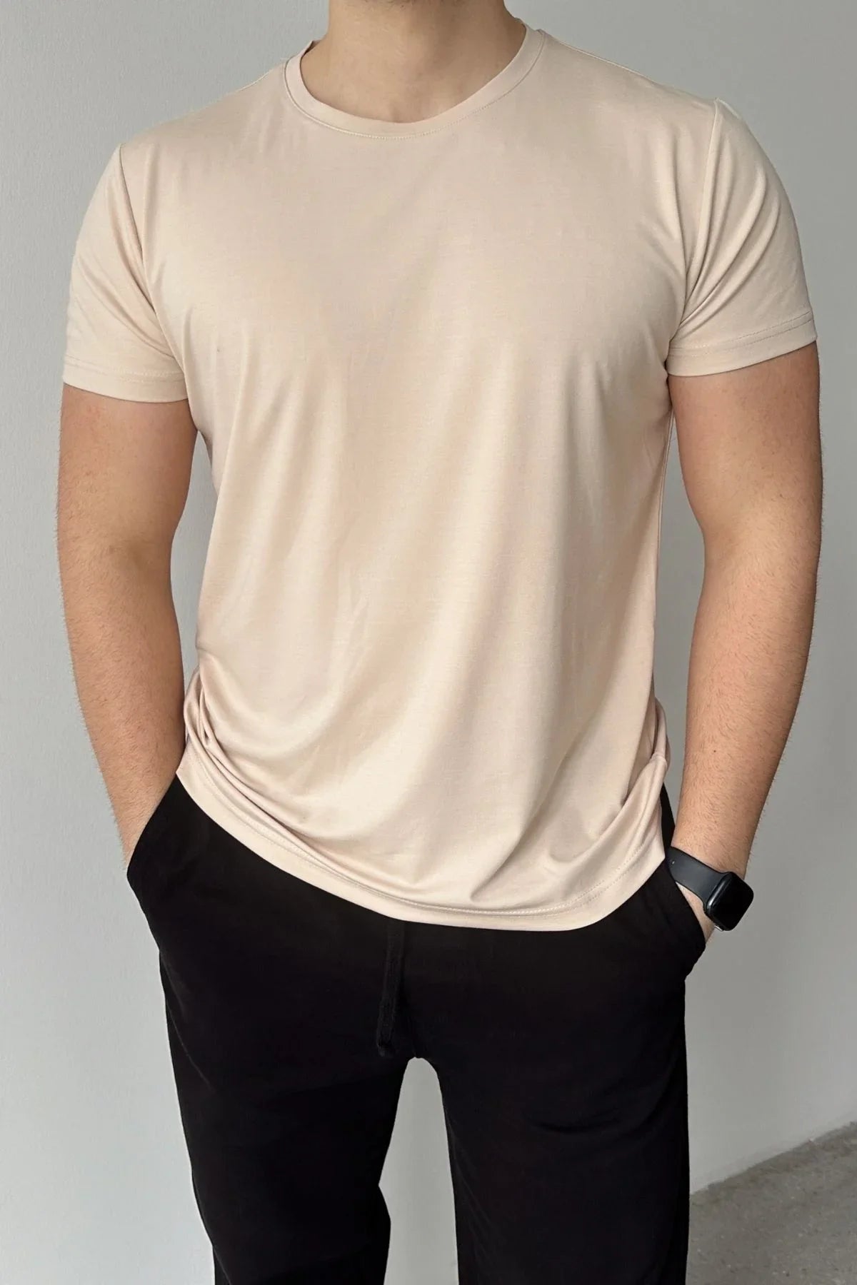 Sogom Erkek Bisiklet Yaka Extra soft Regular Fit Kısa Kollu Tişört - Livio Ferri