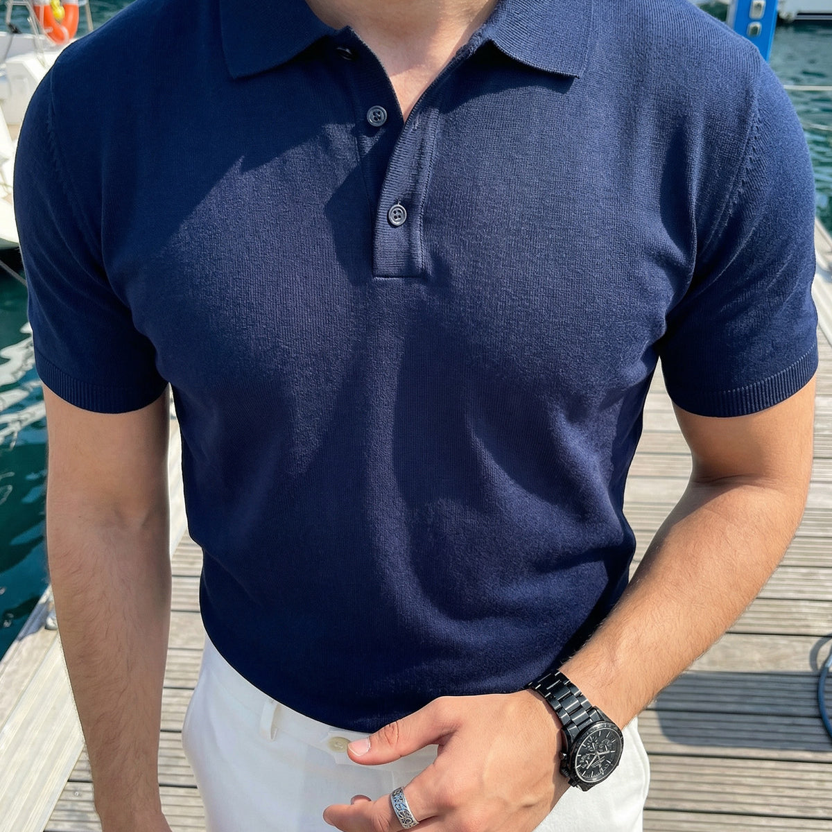 Surin Premium Pamuk Triko Polo Yaka Regular Fit Erkek Tişört