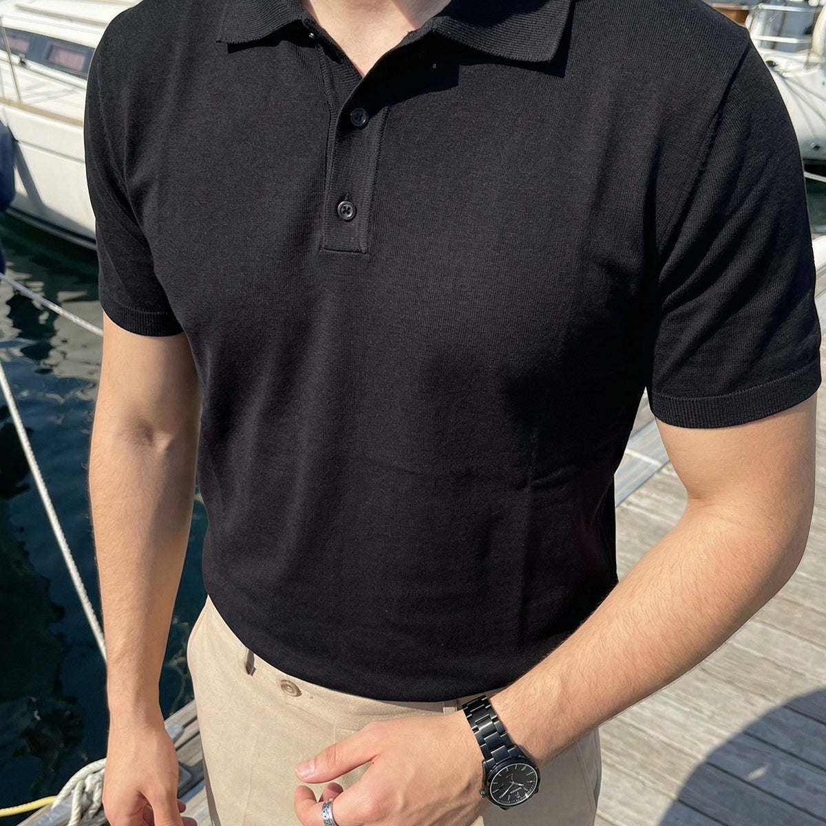 Surin Premium Pamuk Triko Polo Yaka Regular Fit Erkek Tişört