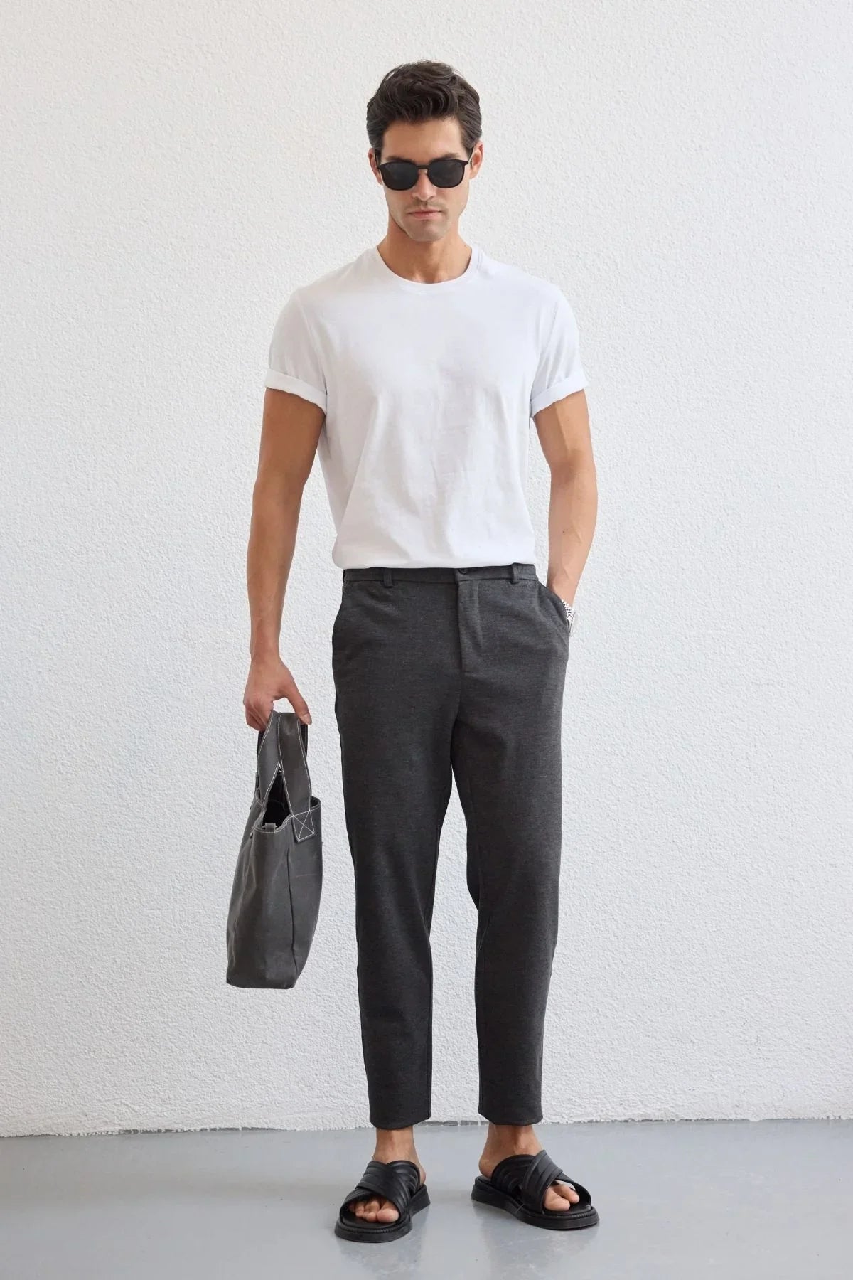 talon-erkek-sik-jogger-pantolon-asiri-esnek-beli-gizli-ipli-23917 - Livio Ferri