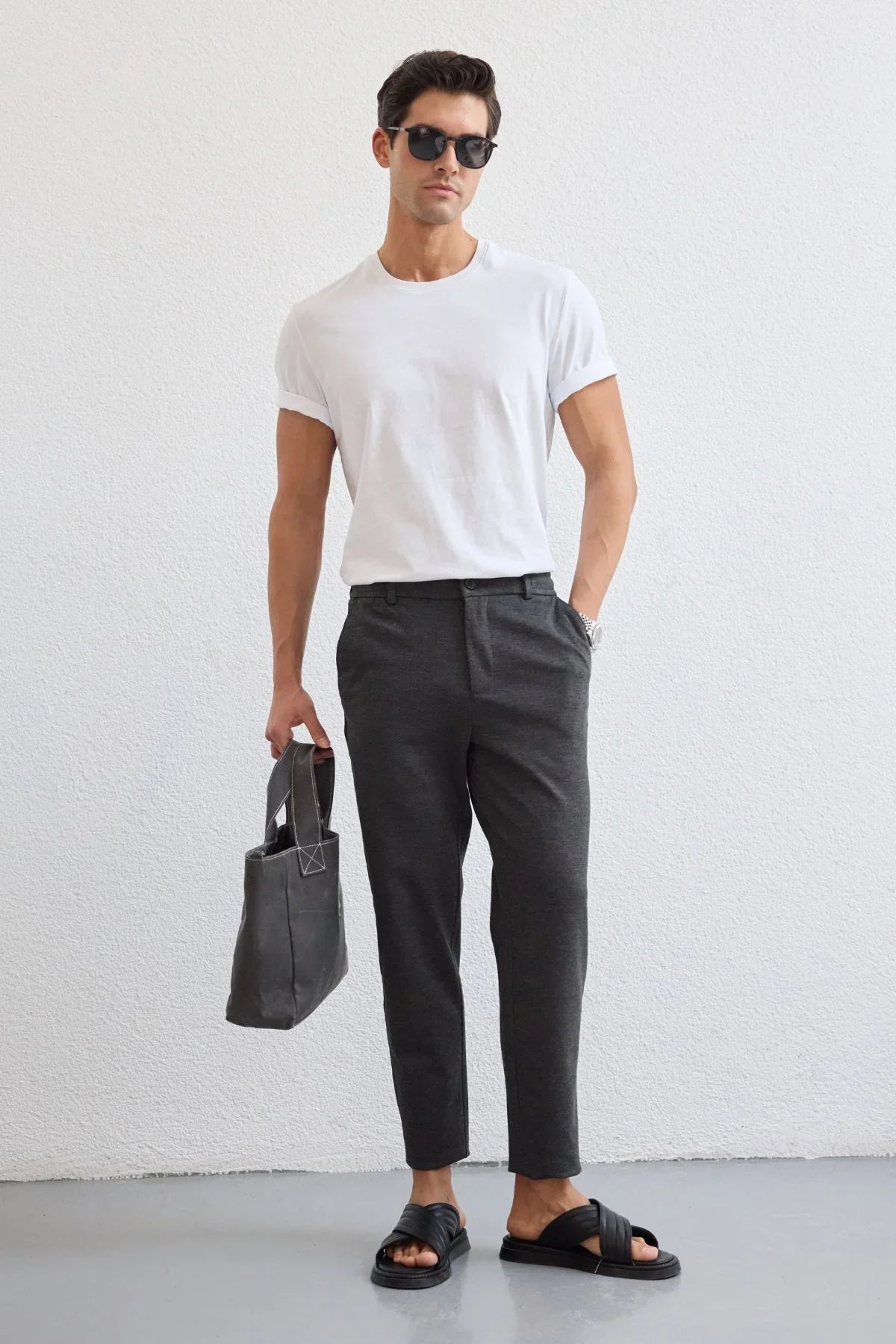 talon-erkek-sik-jogger-pantolon-asiri-esnek-beli-gizli-ipli-23919 - Livio Ferri