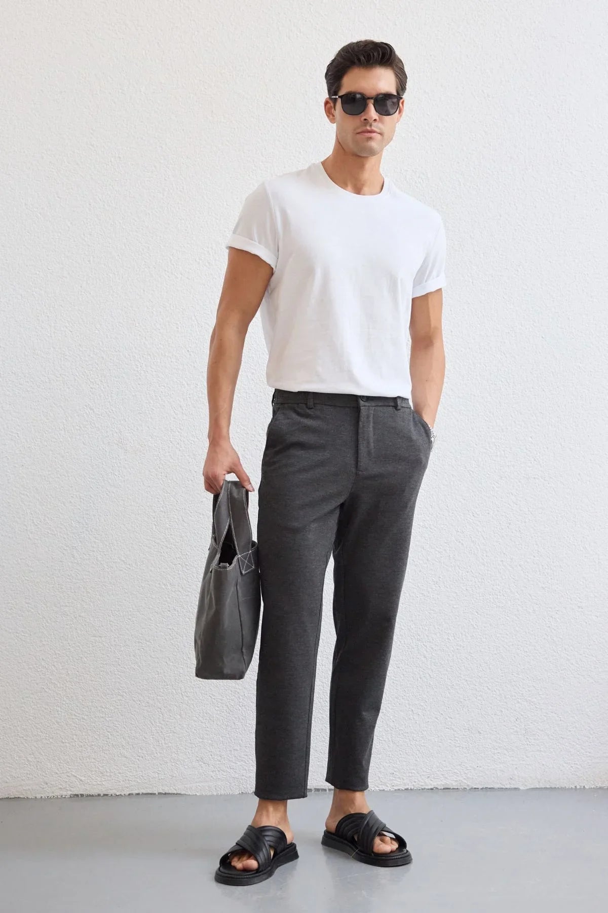 talon-erkek-sik-jogger-pantolon-asiri-esnek-beli-gizli-ipli-23920 - Livio Ferri