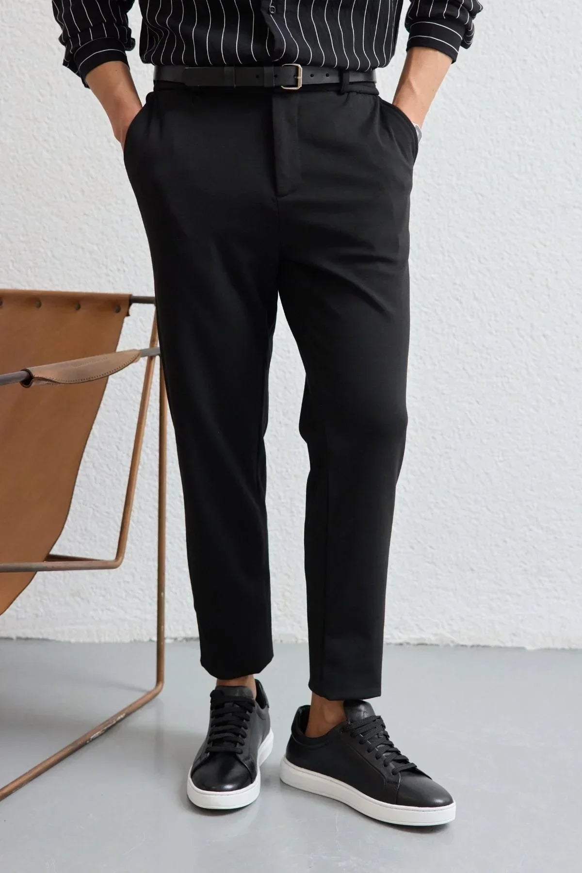 Talon Erkek Şık Jogger Pantolon – Aşırı Esnek, Beli Gizli İpli - Livio Ferri