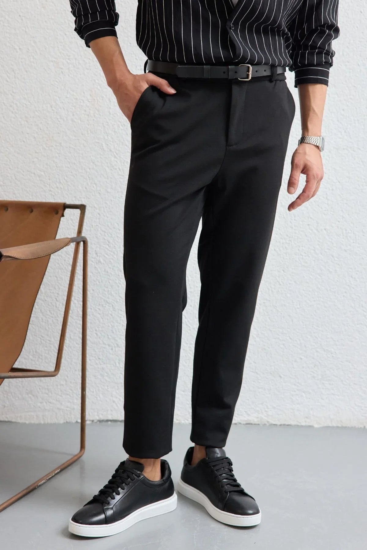 talon-erkek-sik-jogger-pantolon-asiri-esnek-beli-gizli-ipli-23924 - Livio Ferri