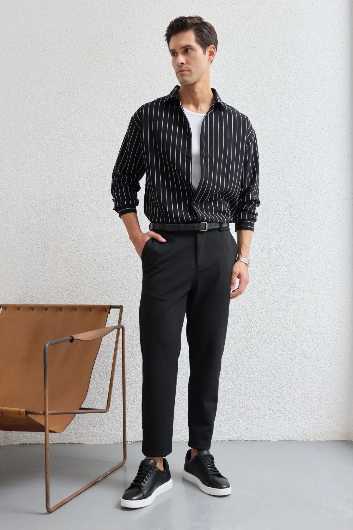 talon-erkek-sik-jogger-pantolon-asiri-esnek-beli-gizli-ipli-23926 - Livio Ferri