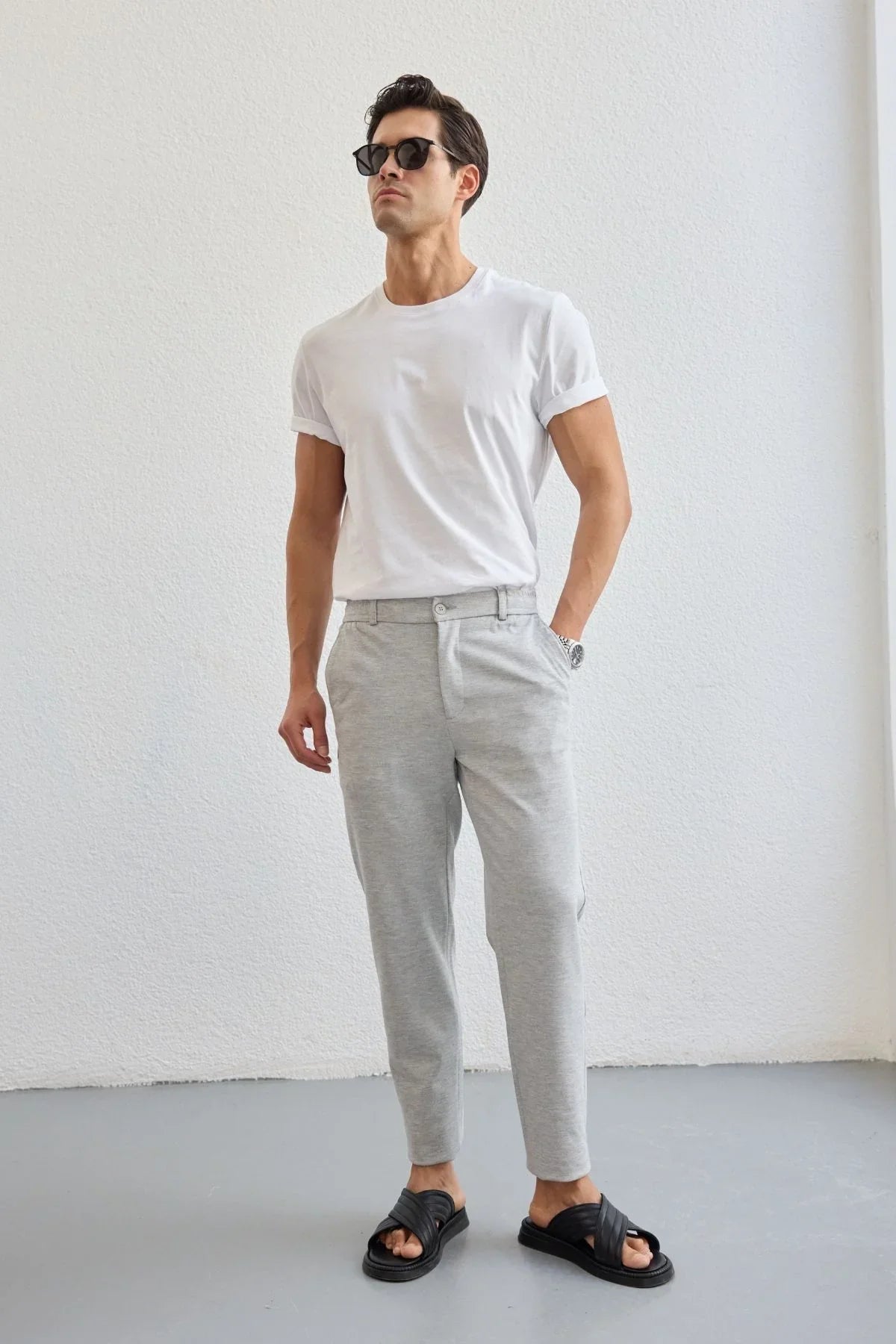 talon-erkek-sik-jogger-pantolon-asiri-esnek-beli-gizli-ipli-23930 - Livio Ferri