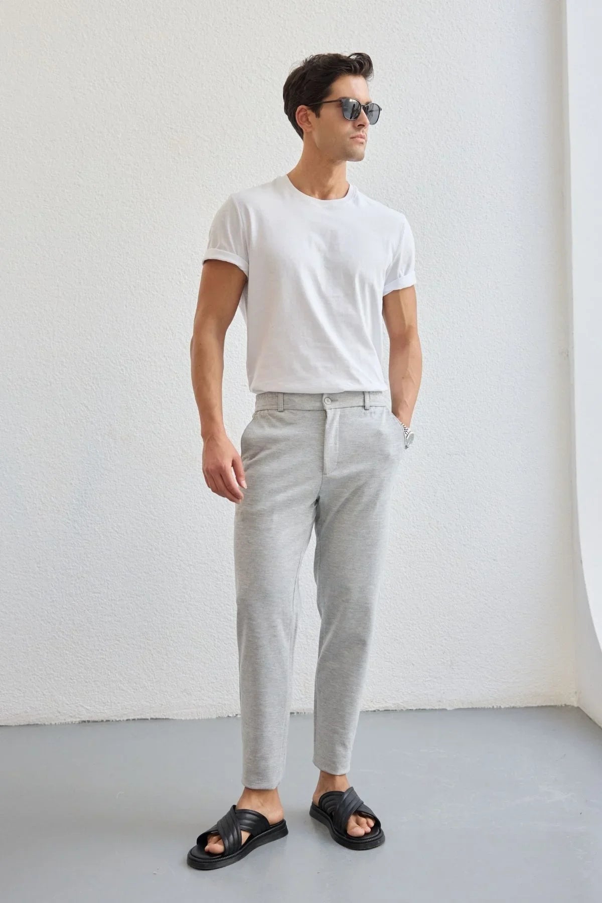 talon-erkek-sik-jogger-pantolon-asiri-esnek-beli-gizli-ipli-23932 - Livio Ferri