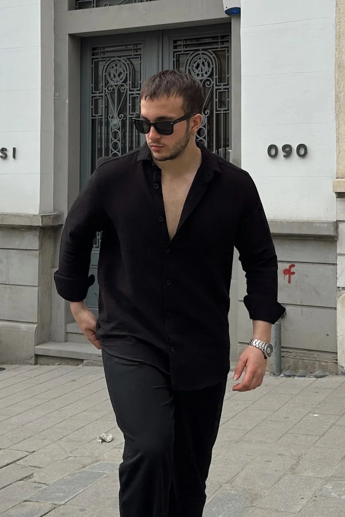 tap-erkek-oversize-pamuk-gomlek-22149 - Livio Ferri