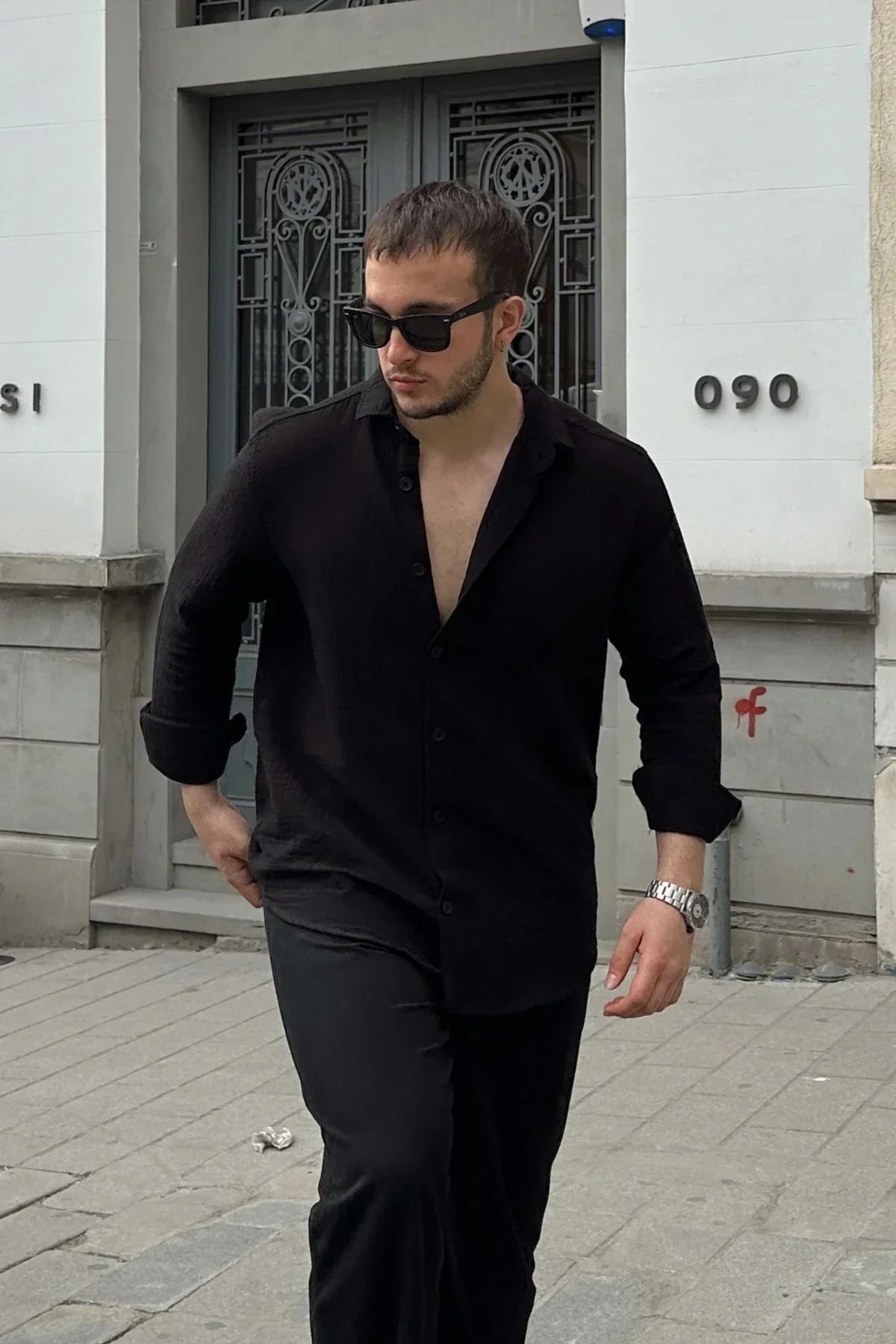 Tap Erkek Oversize Pamuk Gömlek - Livio Ferri