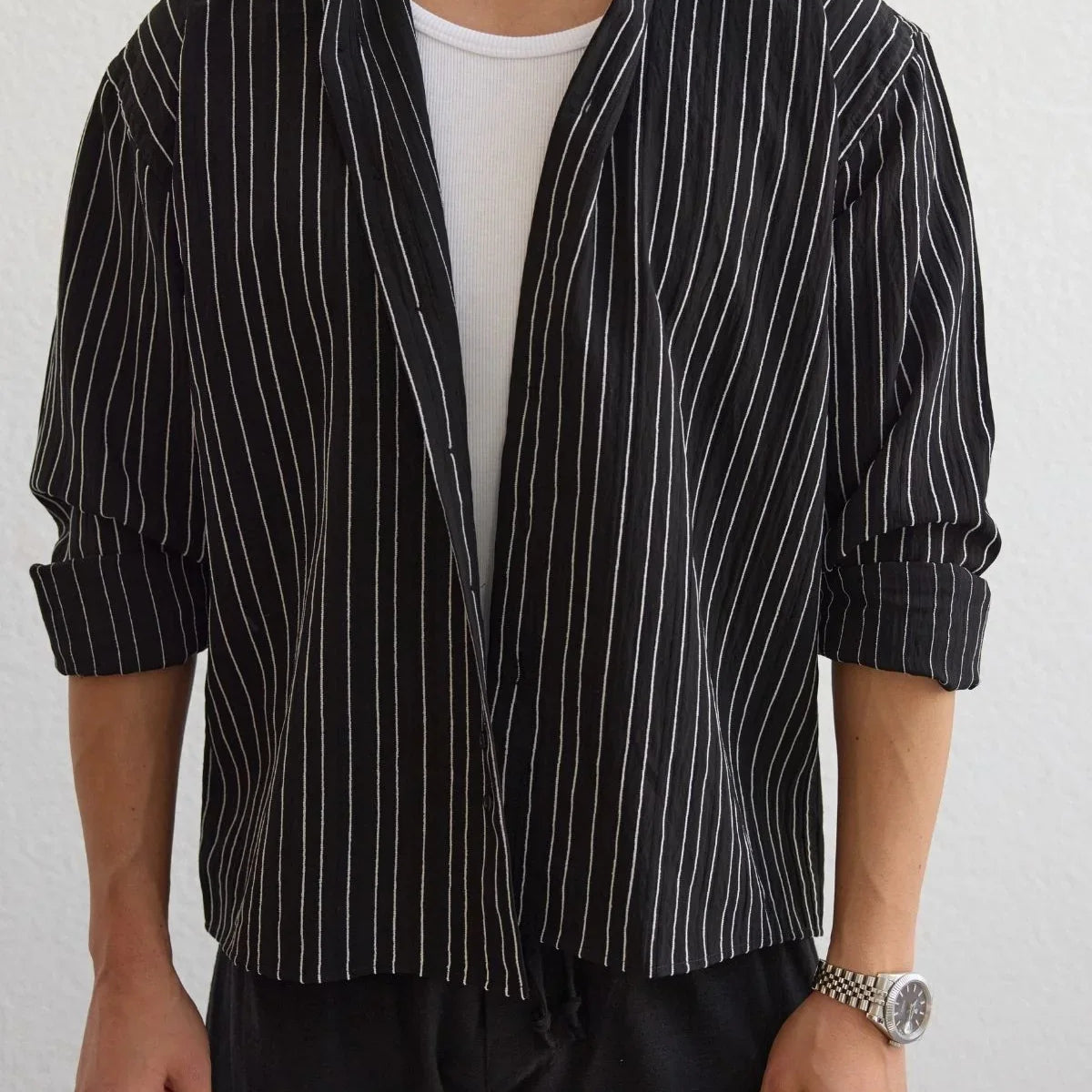 tugur-erkek-cizgili-oversize-premium-gomlek-soft-touch-refined-comfort-24487 - Livio Ferri