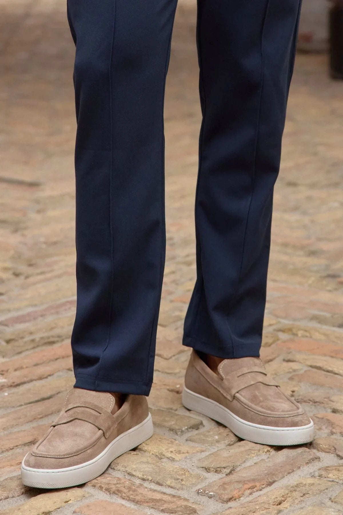 Veme Erkek Loafer Ayakkabı Hakiki Süet Deri, Klasik Rahat Form - Livio Ferri