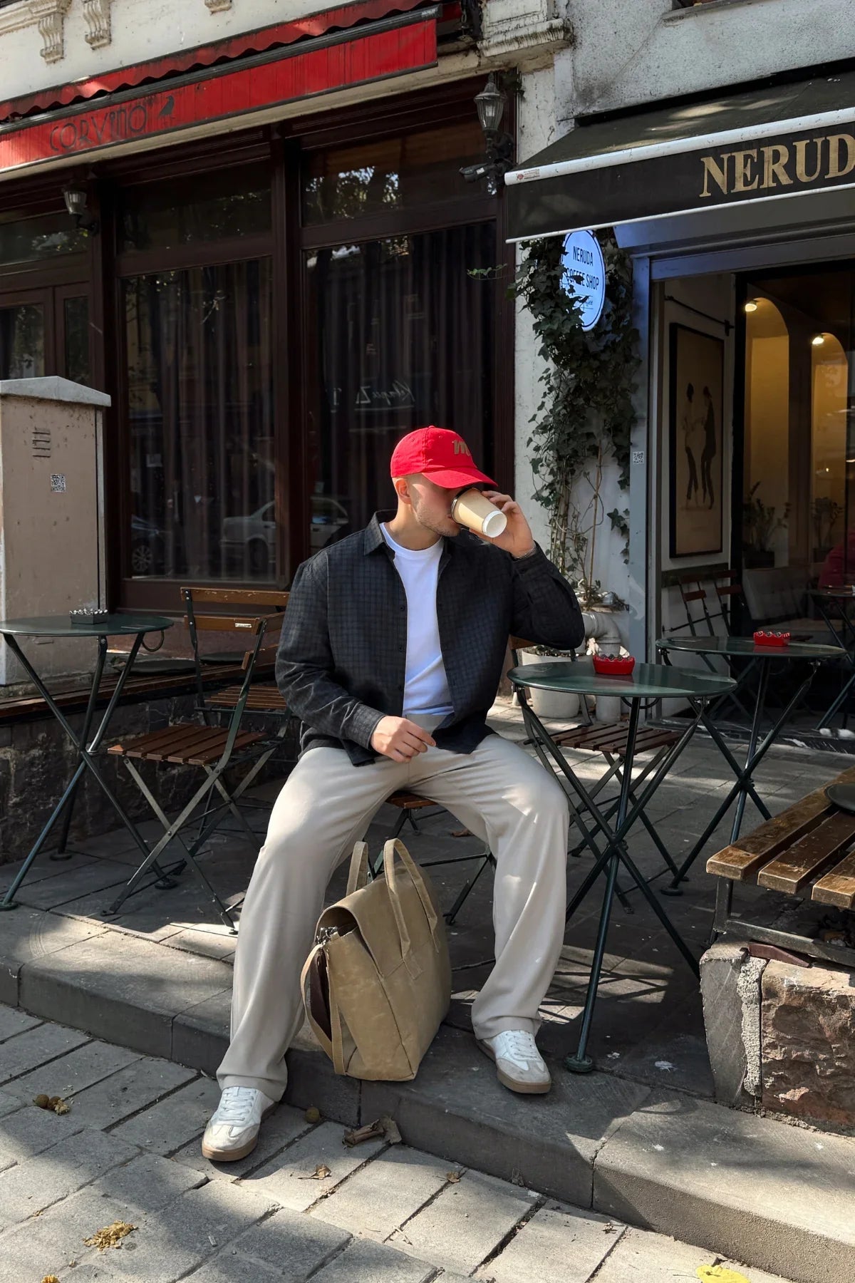 Yuan Oversize Fit %100 Pamuk Erkek Ekose Gömlek - Livio Ferri