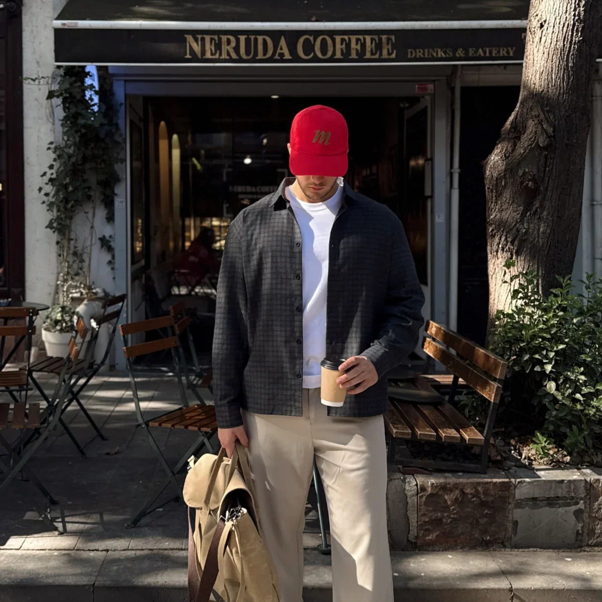 Yuan Oversize Fit %100 Pamuk Erkek Ekose Gömlek