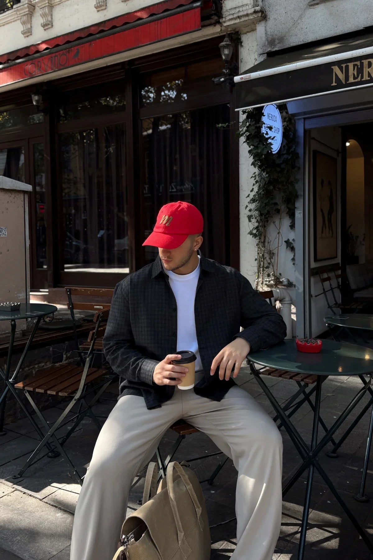 Yuan Oversize Fit %100 Pamuk Erkek Ekose Gömlek - Livio Ferri