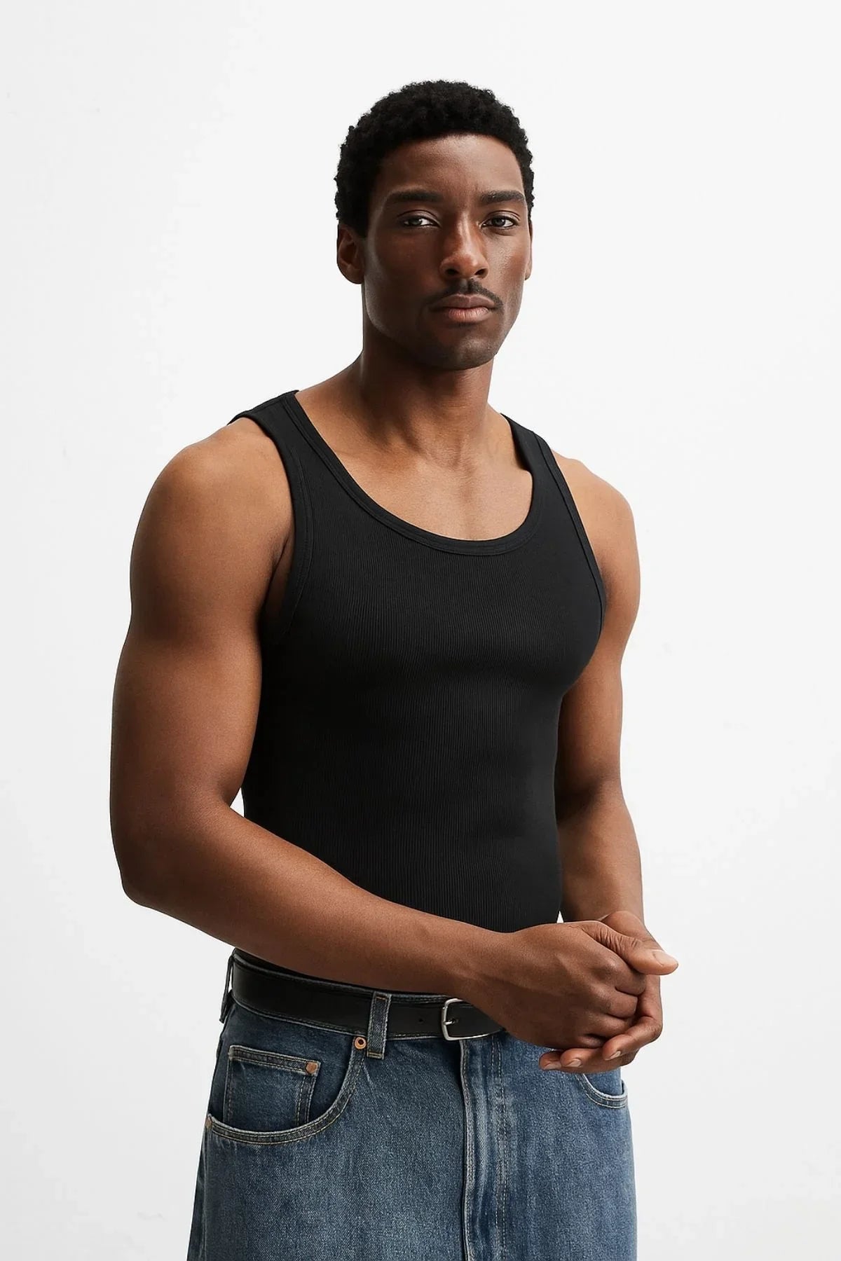 Apka Erkek Halter Yaka Likralı Pamuk Atlet