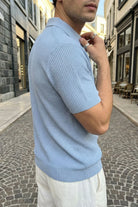 Bande Regular Fit Erkek Kısa Kol Triko Polo Yaka Dokulu Tişört - Livio Ferri