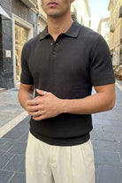 Bande Regular Fit Erkek Kısa Kol Triko Polo Yaka Dokulu Tişört - Livio Ferri