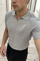 Chapa Regular Fit Polo Yaka Erkek Kısa Kol Dokulu Triko Tişört - Livio Ferri