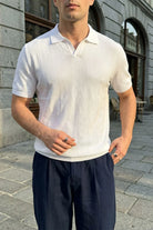 Chapa Regular Fit Polo Yaka Erkek Kısa Kol Dokulu Triko Tişört - Livio Ferri