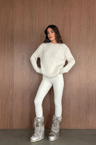 Erin Premium Saç Örgü Bisiklet Yaka Kalın Triko Kazak - Livio Ferri