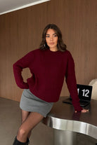 Erin Premium Saç Örgü Bisiklet Yaka Kalın Triko Kazak - Livio Ferri