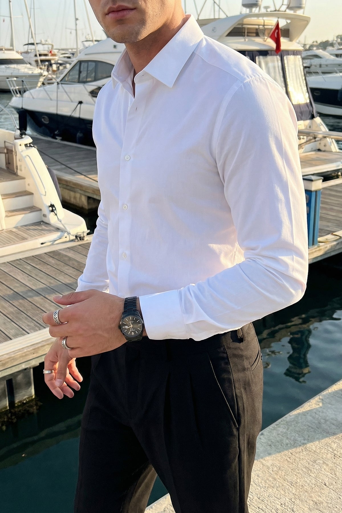 erkek-slim-fit-4-mevsim-kolay-utulenir-basic-duz-gomlek-27995 - Livio Ferri