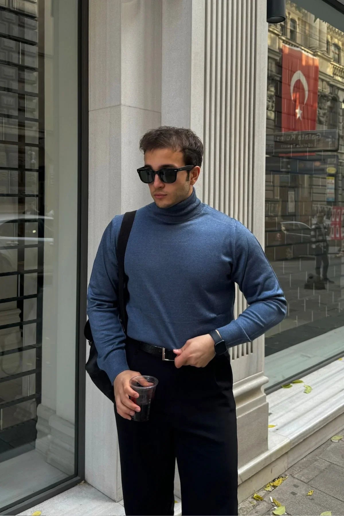 erkek-standart-fit-normal-kesim-tam-balikci-bogazli-yaka-triko-kazak-20201 - Livio Ferri