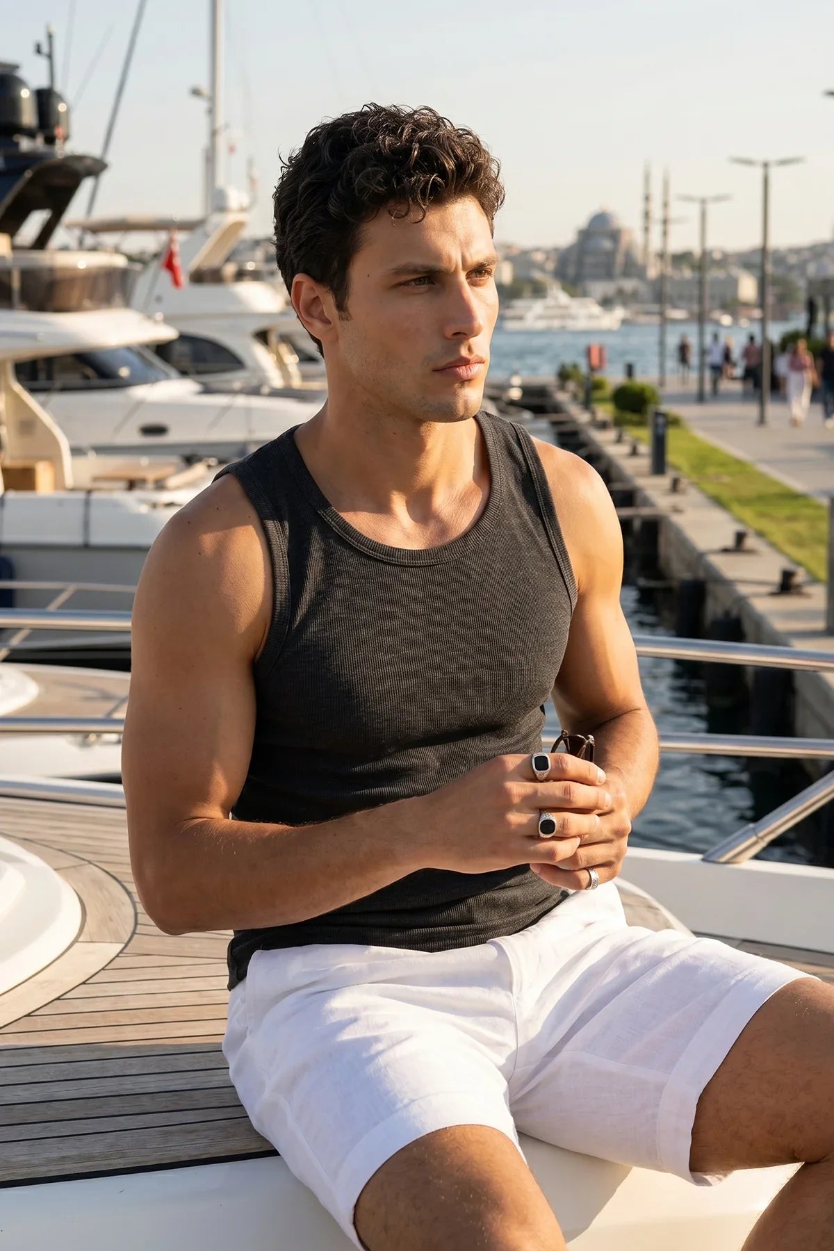hono-100-cotton-fitilli-erkek-basic-atlet-27949 - Livio Ferri