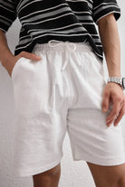 kuryu-erkek-muslin-sort-rahat-kalip-100-pamuk-nefes-alan-doku-23698 - Livio Ferri