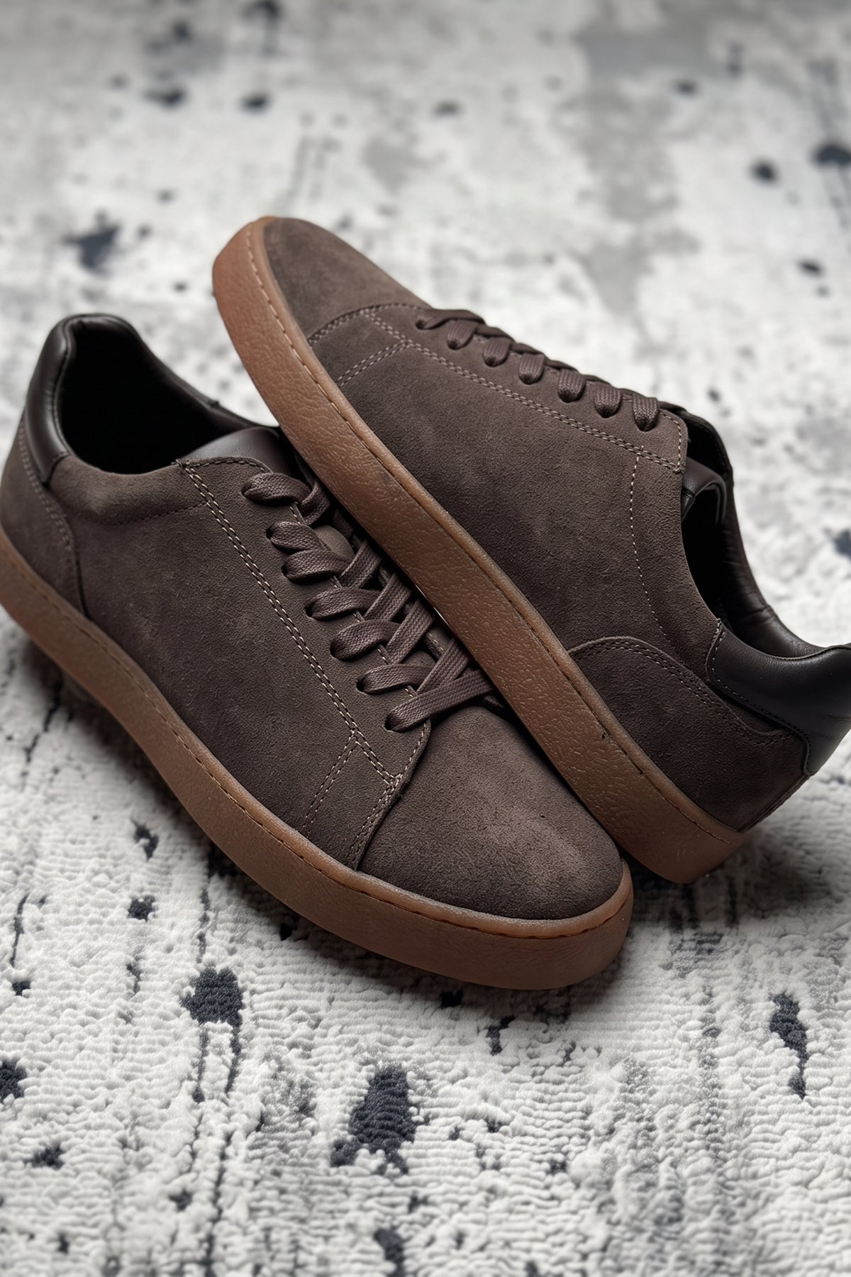 Leon %100 Hakiki Deri Bağcıklı Minimal Erkek Sneaker Ayakkabı