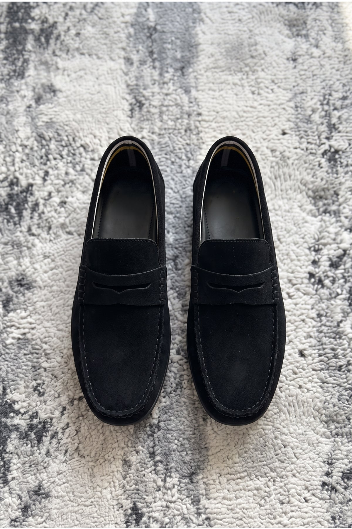 Moi Süet Görünümlü Hakiki Deri İç Astar Erkek Loafer Makosen Ayakkabı