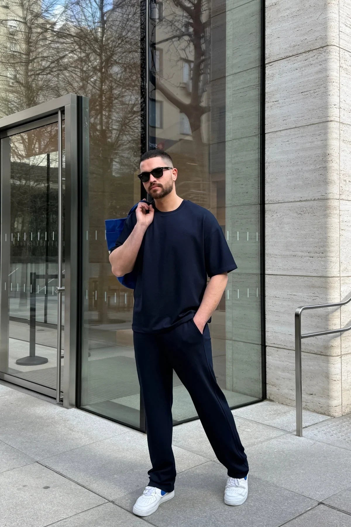 Morin Erkek Oversize Dökümlü Soft Touch Alt Üst Takım Set