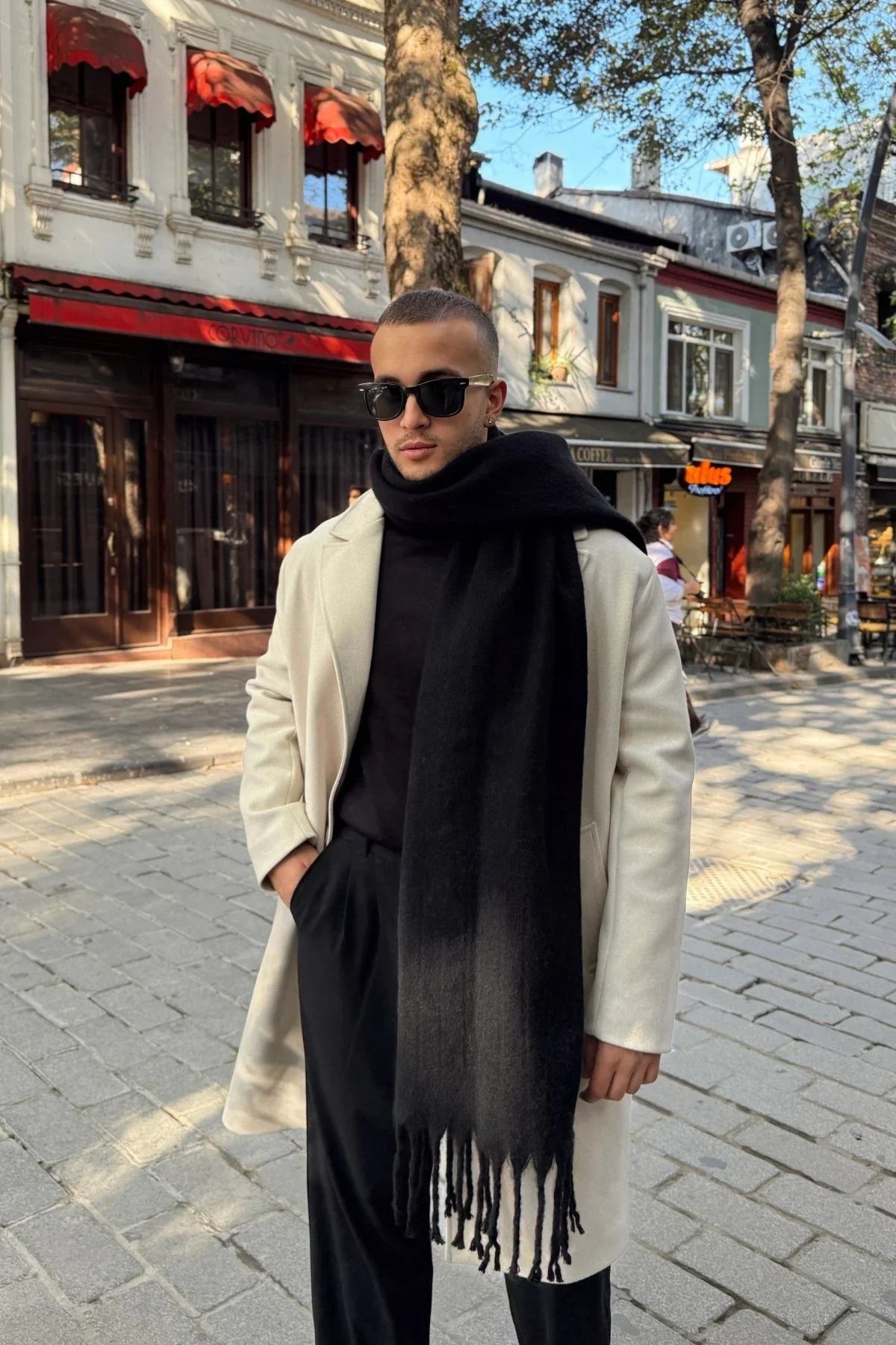 Ormos Sıcak Tutan Soft Touch Erkek Kaşkol Atkı