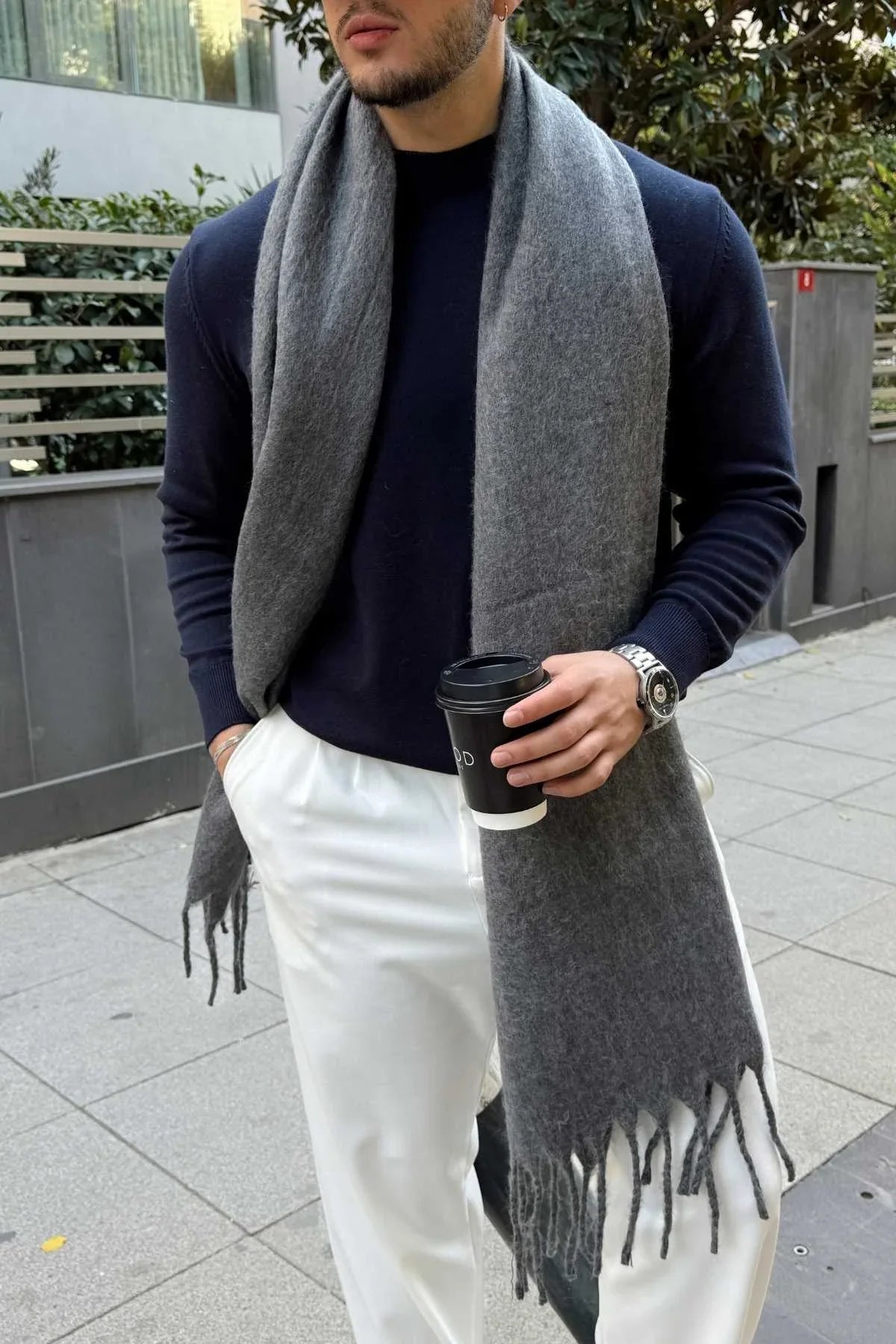 Ormos Sıcak Tutan Soft Touch Erkek Kaşkol Atkı