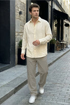 Portela Erkek %100 Pamuk Premium Oversize Erkek Gömlek - Livio Ferri