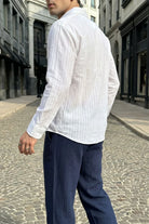 Portela Erkek %100 Pamuk Premium Oversize Erkek Gömlek - Livio Ferri