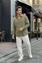 Portela Erkek %100 Pamuk Premium Oversize Erkek Gömlek - Livio Ferri