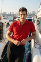 Surin Premium Pamuk Triko Polo Yaka Regular Fit Erkek Tişört - Livio Ferri