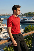 Surin Premium Pamuk Triko Polo Yaka Regular Fit Erkek Tişört - Livio Ferri